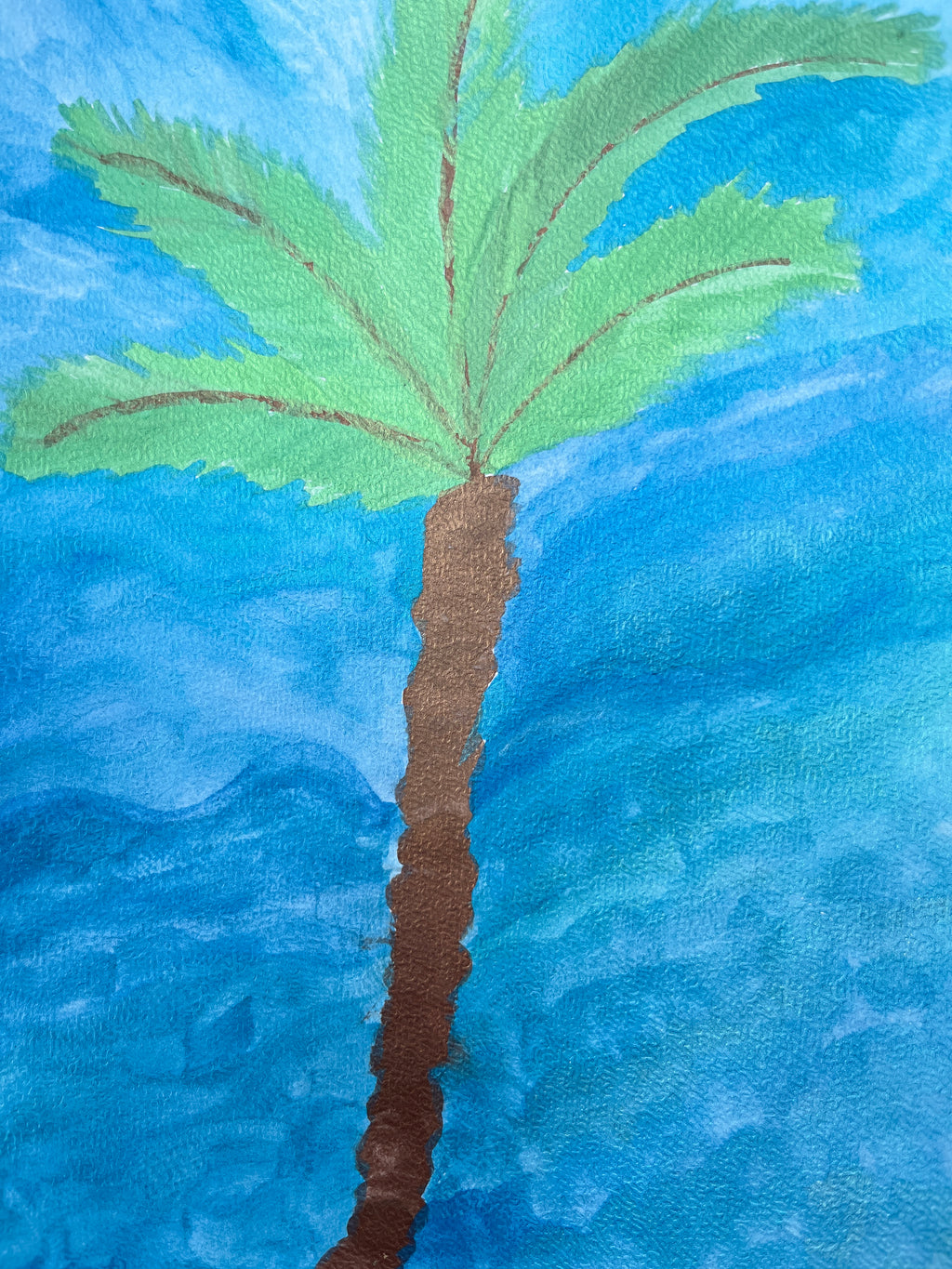 Finding Her Way Back - Original Palm Art by Sacraia