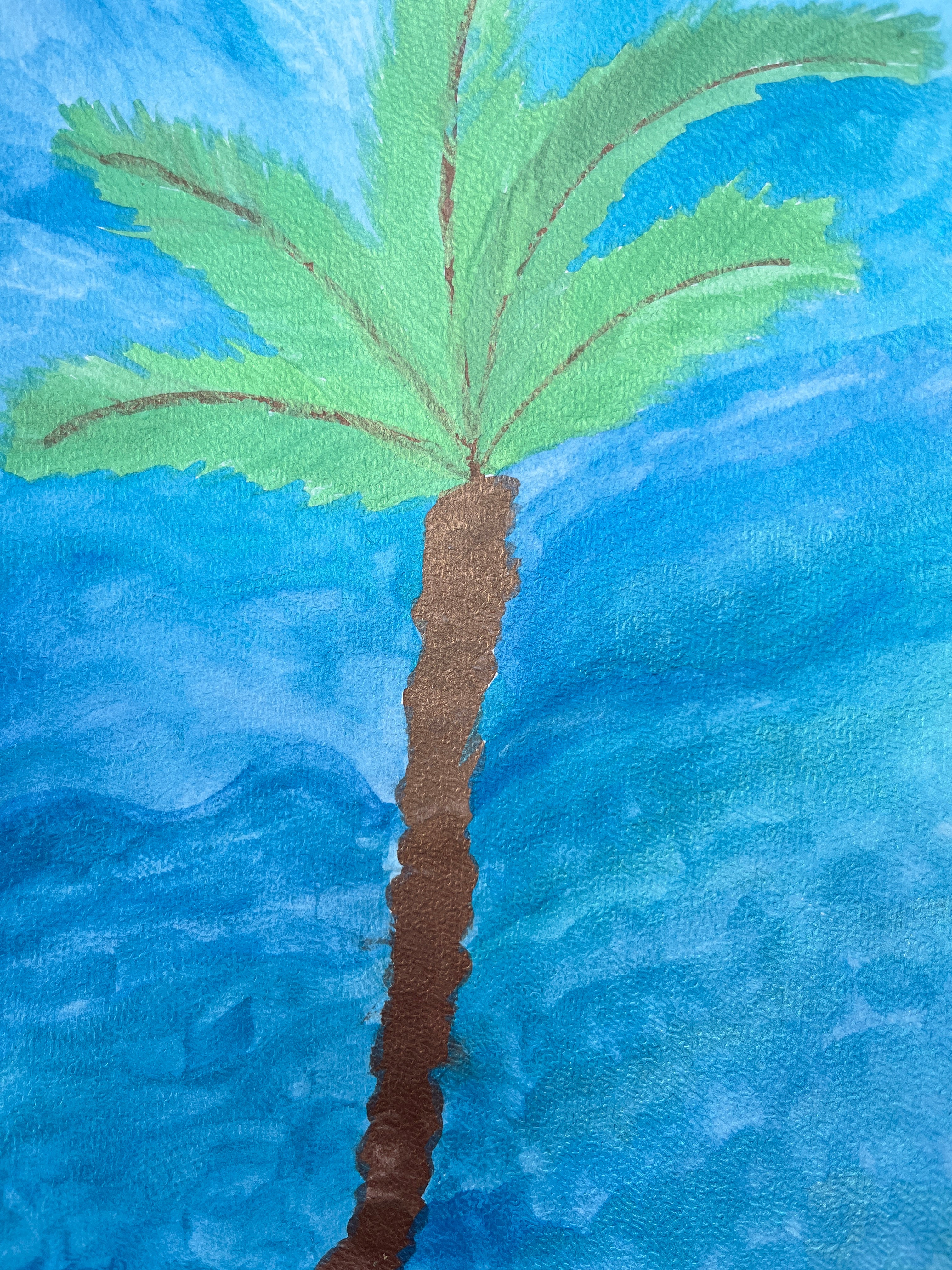Finding Her Way Back - Original Palm Art by Sacraia